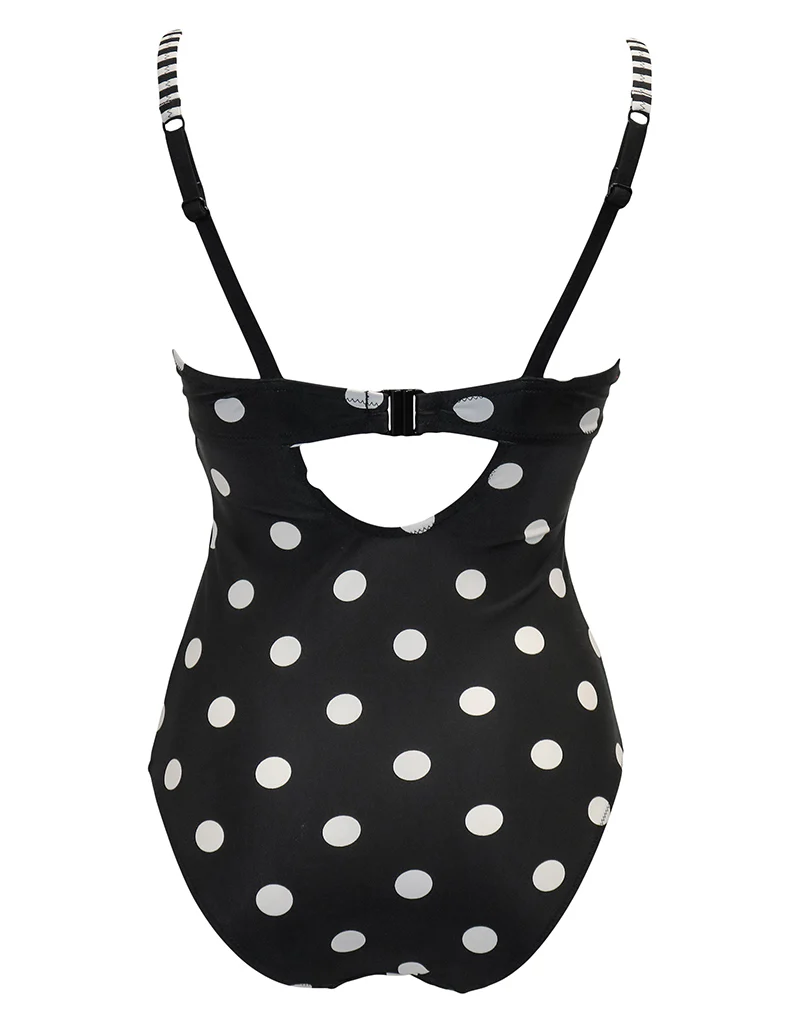 Pour Moi Beach House Swimsuit Black/Teal - Image 7