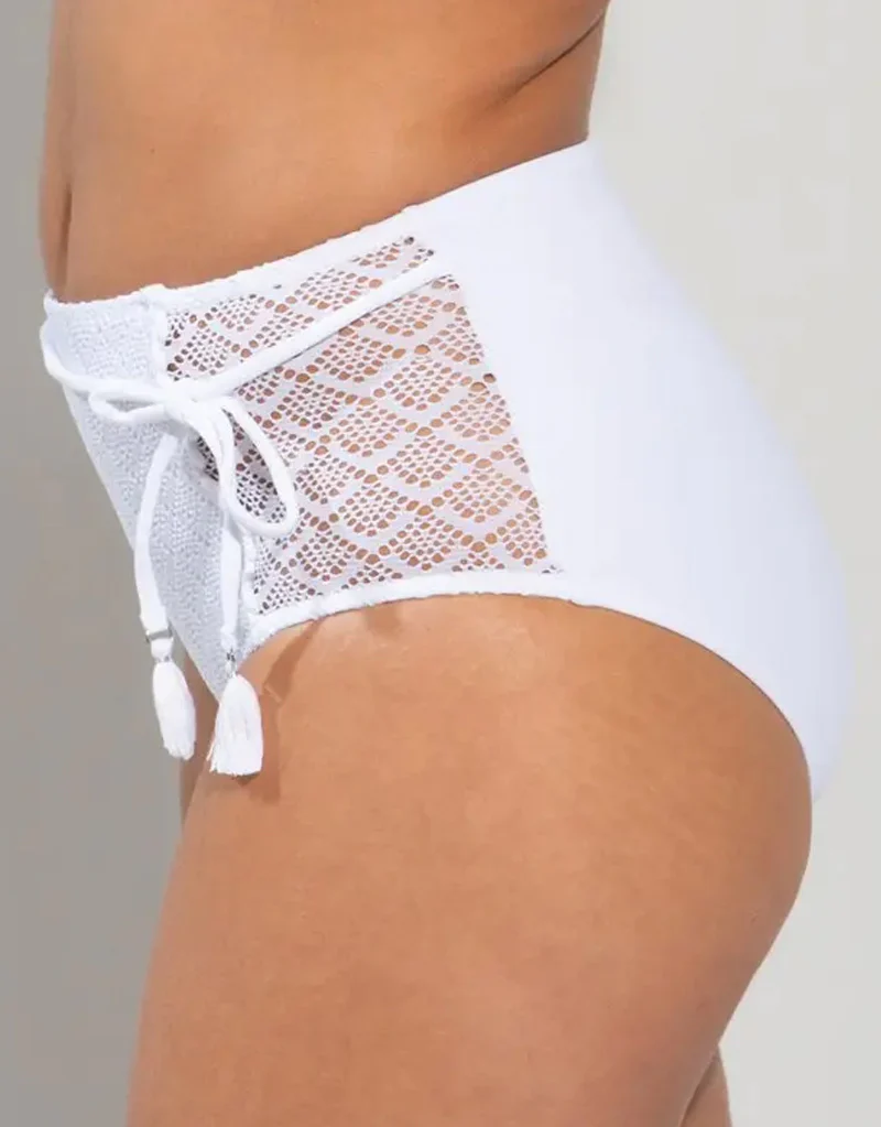 Pour Moi Castaway Control Bikini Brief White - Image 2