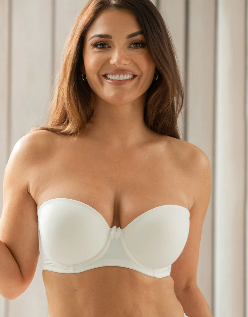 Pour Moi Definitions Moulded Strapless Bra Ivory - Image 3