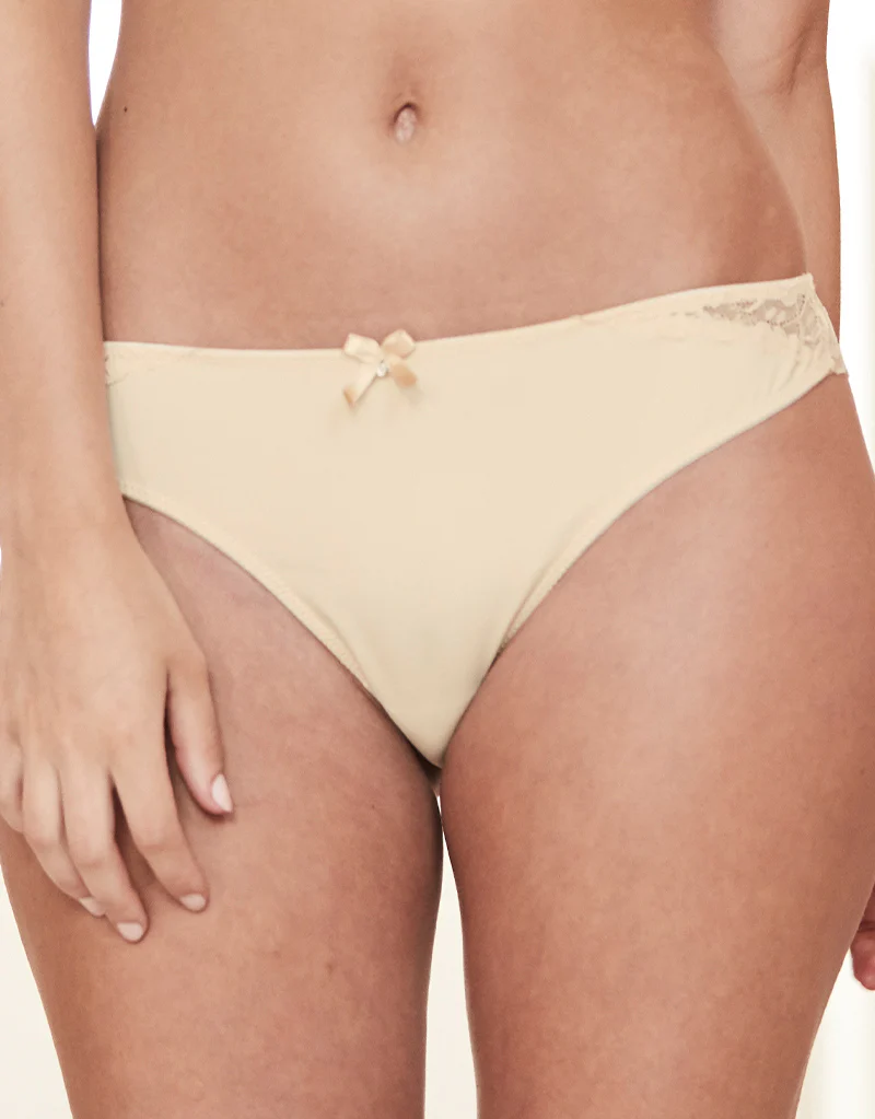 Pour Moi Eden Brazilian Brief Oatmeal Beige