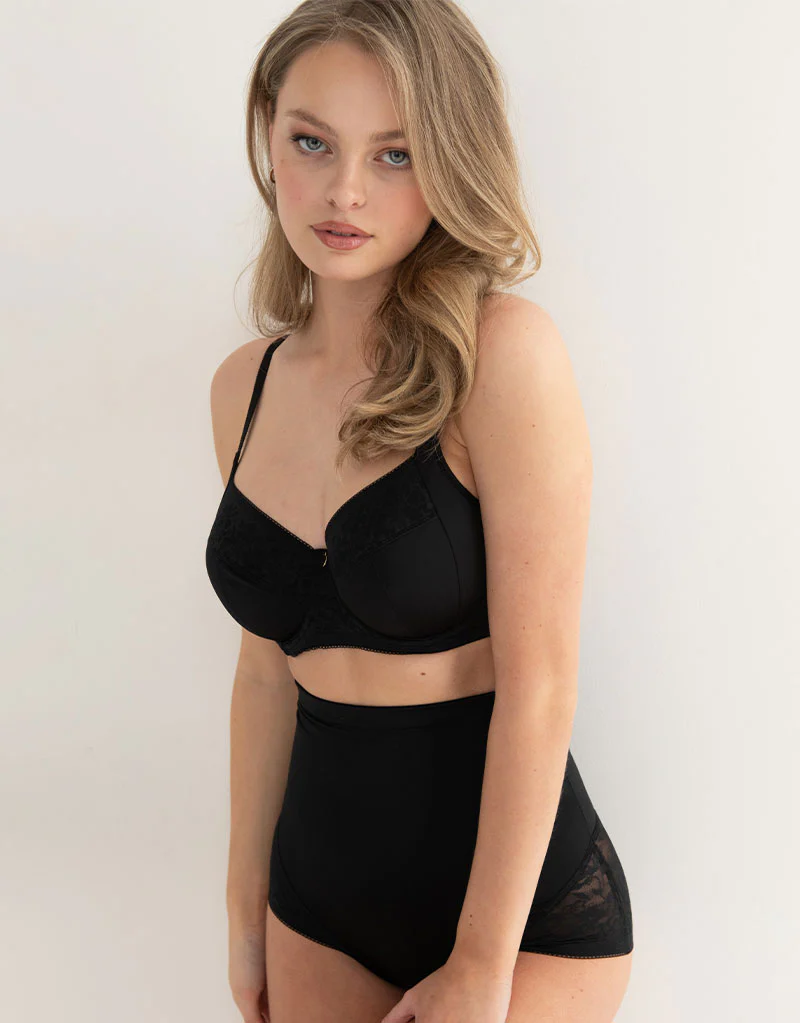 Pour Moi Effortless Full Cup Side Support Bra Black - Image 2