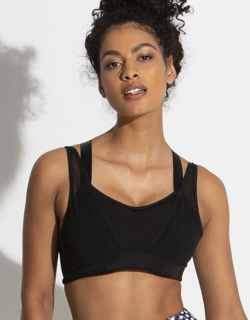 Pour Moi Energy Infinite Double Strap Convertible Sports Bra Black - Image 3