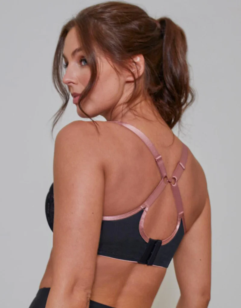 Pour Moi Energy Reach Sports Bra Black Lace - Image 6