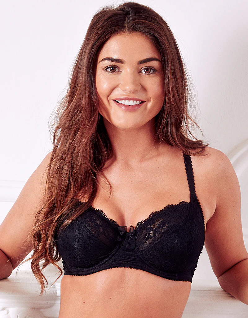 Pour Moi Flora Balconette Bra Black - Image 3