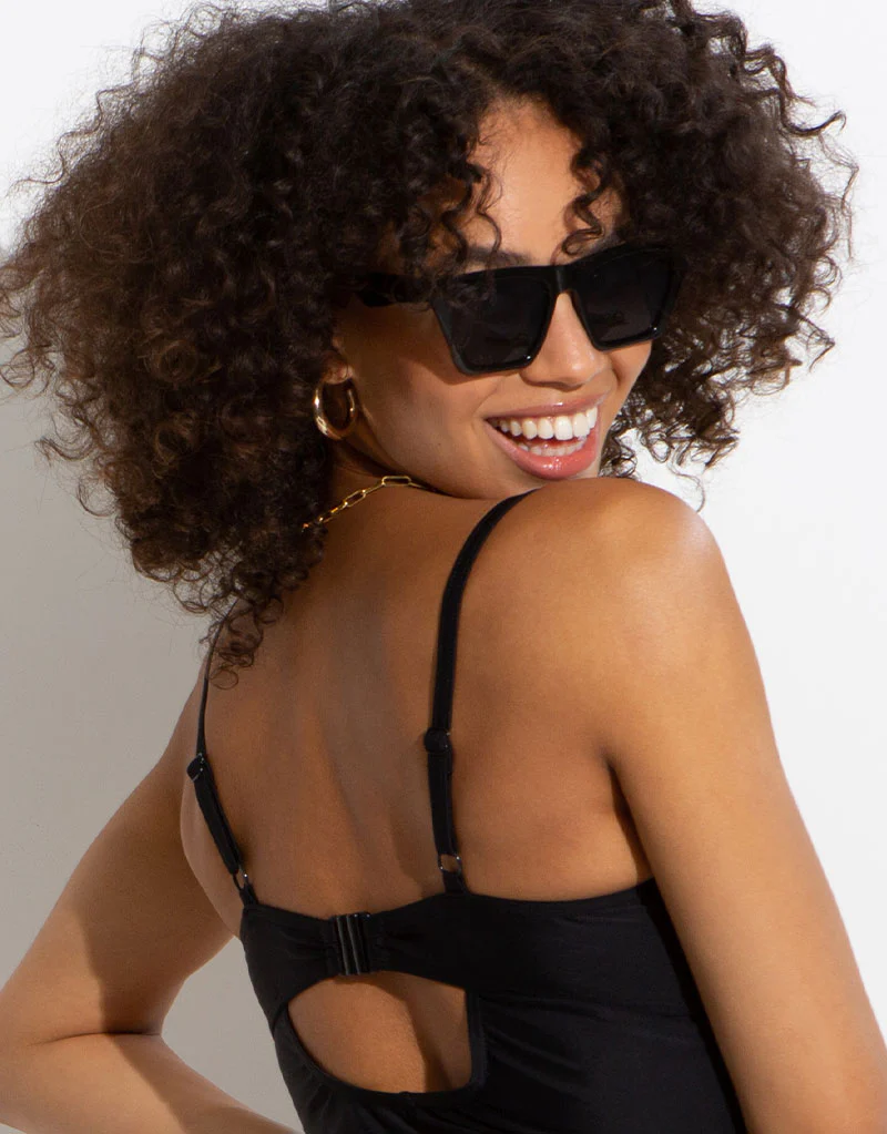 Pour Moi Free Spirit Lightly Padded Tankini Top Black - Image 5