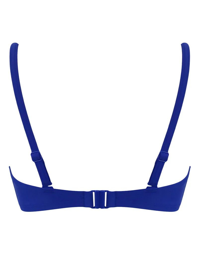 Pour Moi Free Spirit Twist Front Bikini Top Ultramarine Blue - Image 5