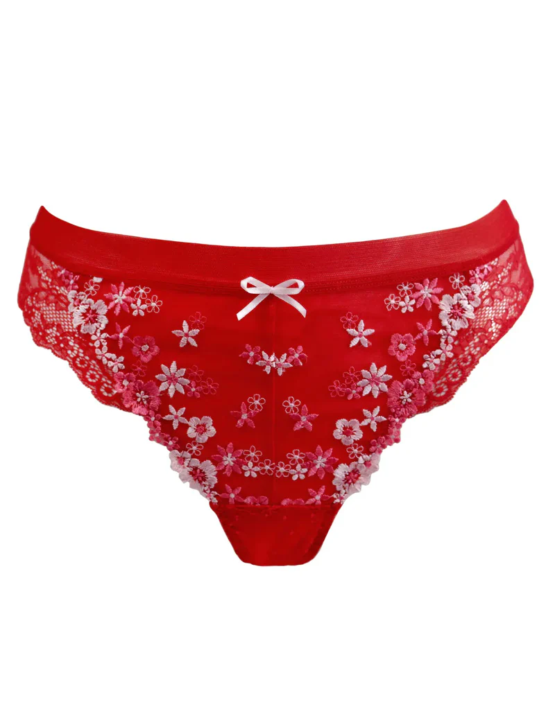 Pour Moi Gigi Brazilian Brief Red/Pink - Image 2