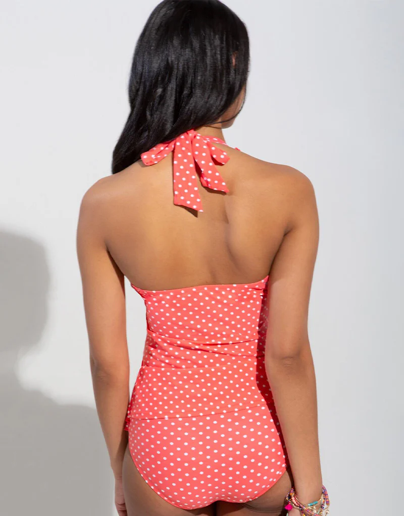 Pour Moi Hot Spots Underwired Tankini Top Coral - Image 5