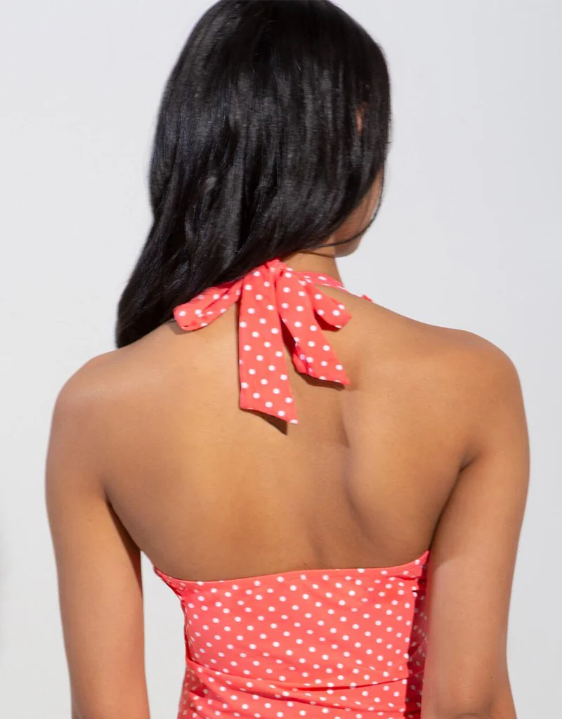 Pour Moi Hot Spots Underwired Tankini Top Coral - Image 6