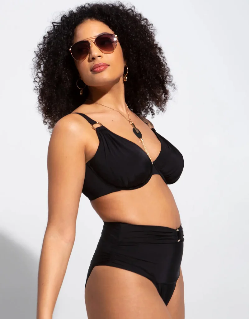 Pour Moi Samoa Bikini Top Black - Image 7