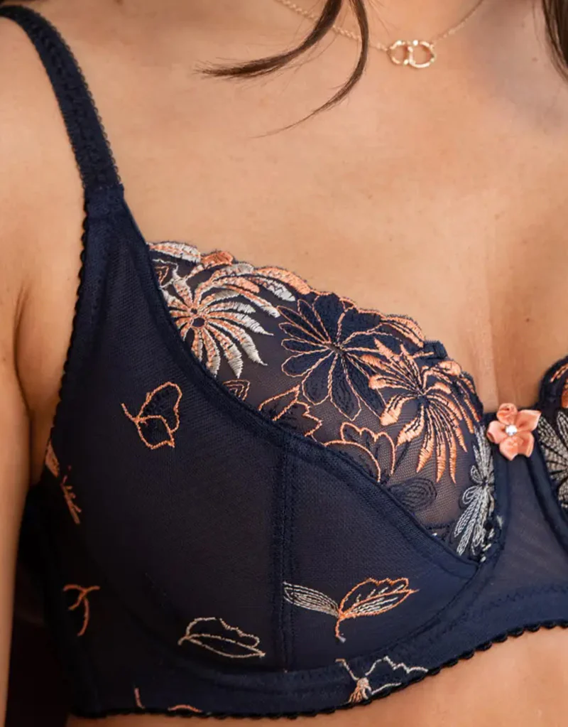 Pour Moi St Tropez Full Cup Bra Midnight Orange - Image 4