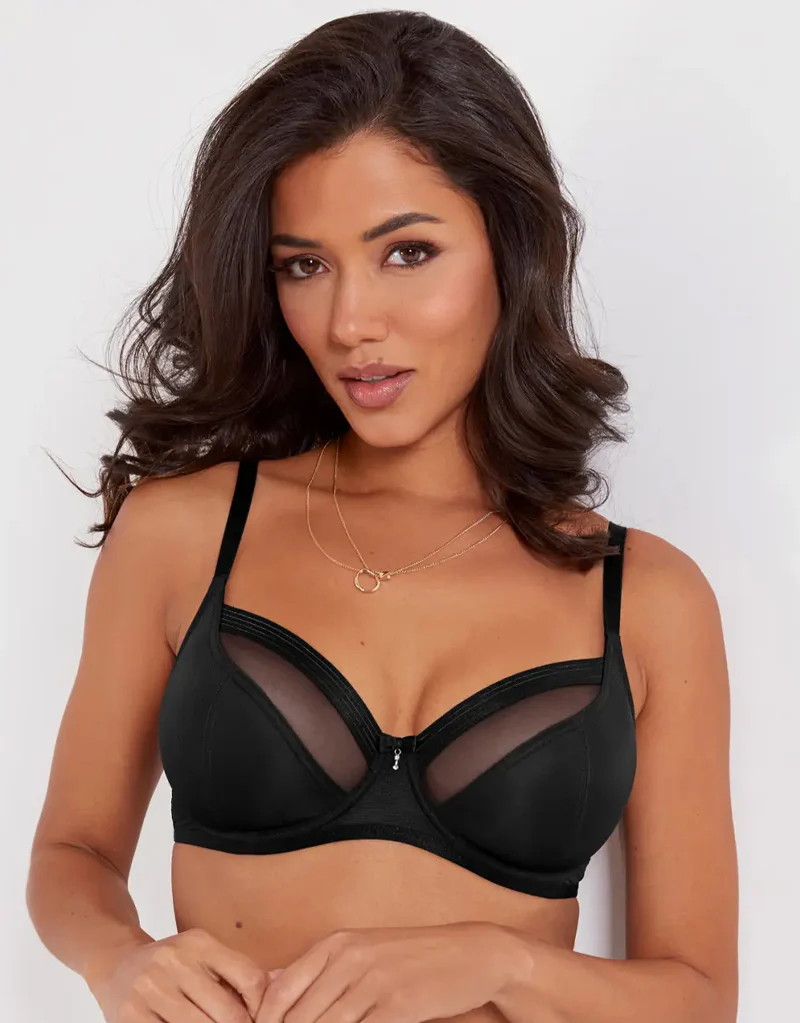 Pour Moi Viva Luxe Full Cup Bra Black - Image 3