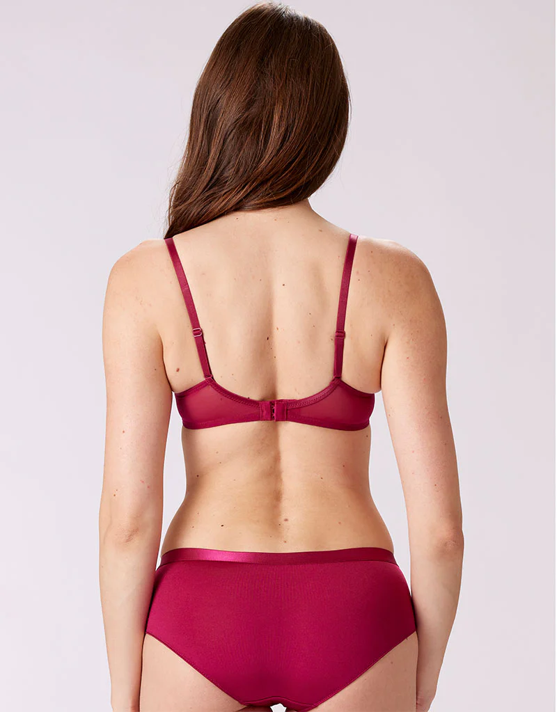 Pretty Polly Botanical Lace Balcony Bra Fuchsia - Image 5