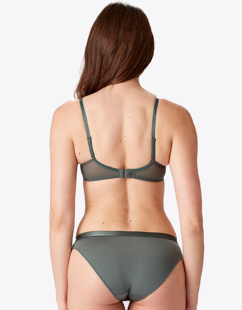 Pretty Polly Botanical Lace Balcony Bra Sage - Image 6