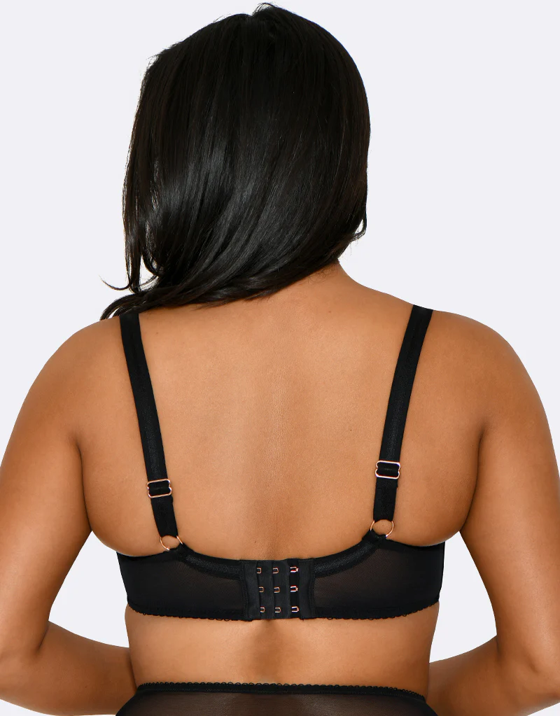 Scantilly by Curvy Kate Brazen Half Cup Bra Black - Image 4