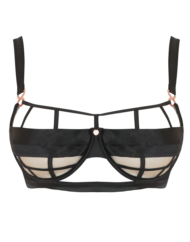 Scantilly by Curvy Kate Censored Balcony Bra Black - Image 6