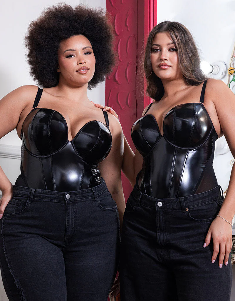Scantilly Classique Plunge Strapless Padded Body Black - Image 11