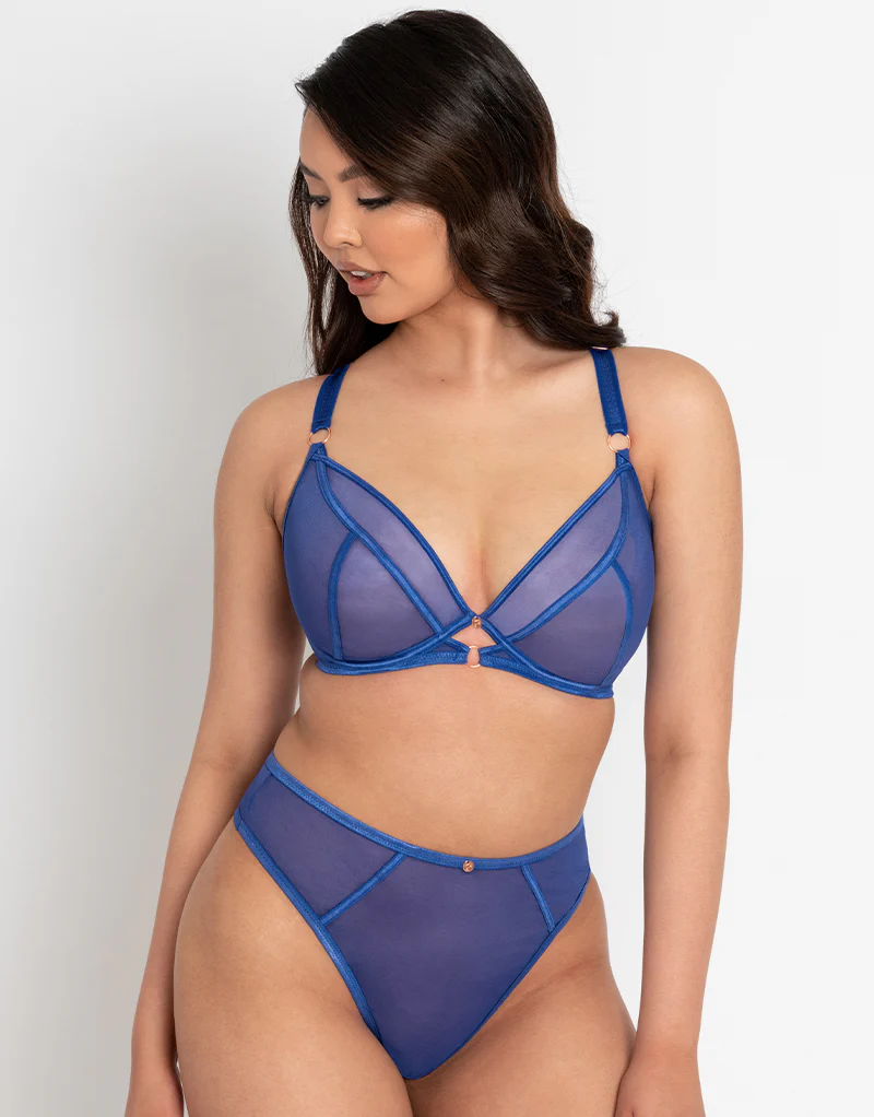 Scantilly Exposed High Waist Thong Ultraviolet - Image 3