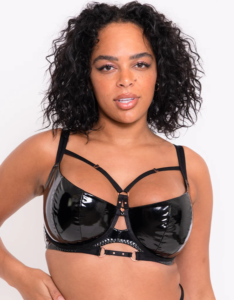 Scantilly Fatale Padded Half Cup Bra Black - Image 3