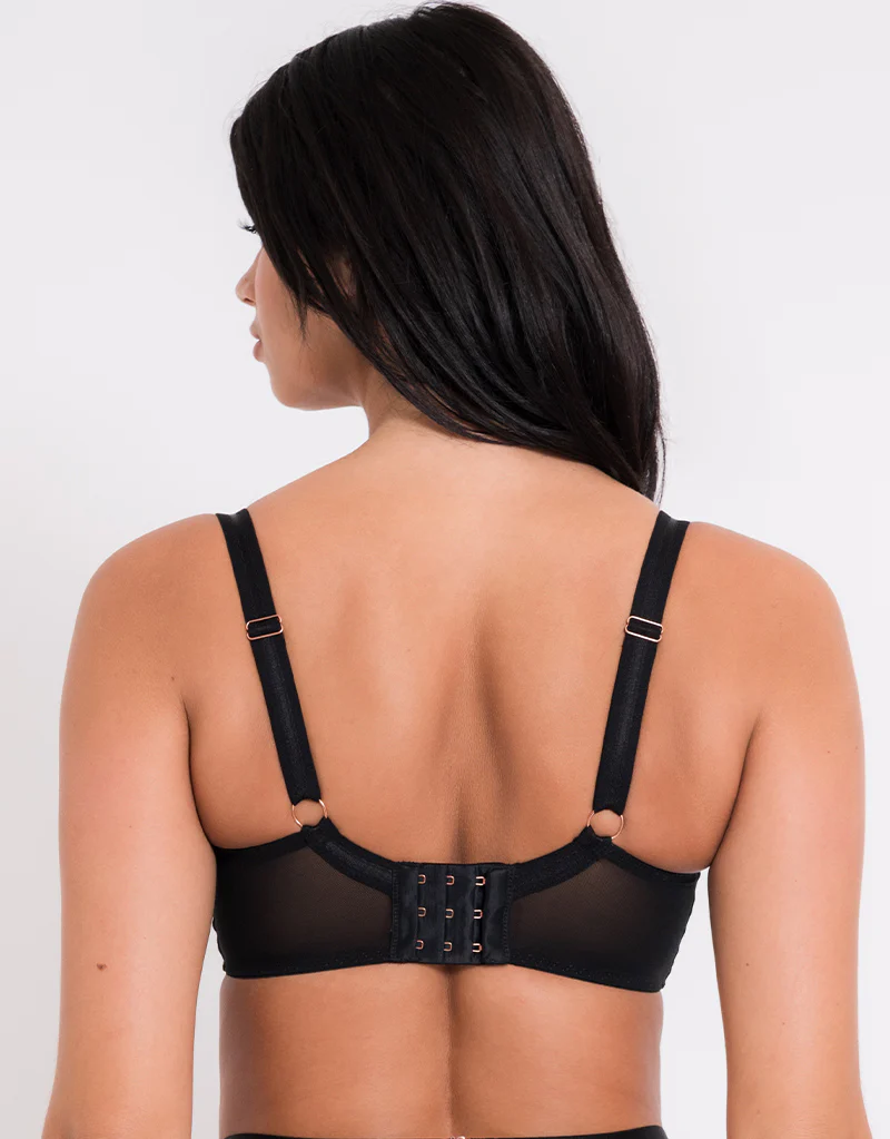 Scantilly Fatale Padded Half Cup Bra Black - Image 5