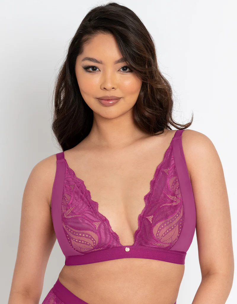 Scantilly Indulgence Non-Wired Bralette Orchid/Latte - Image 4
