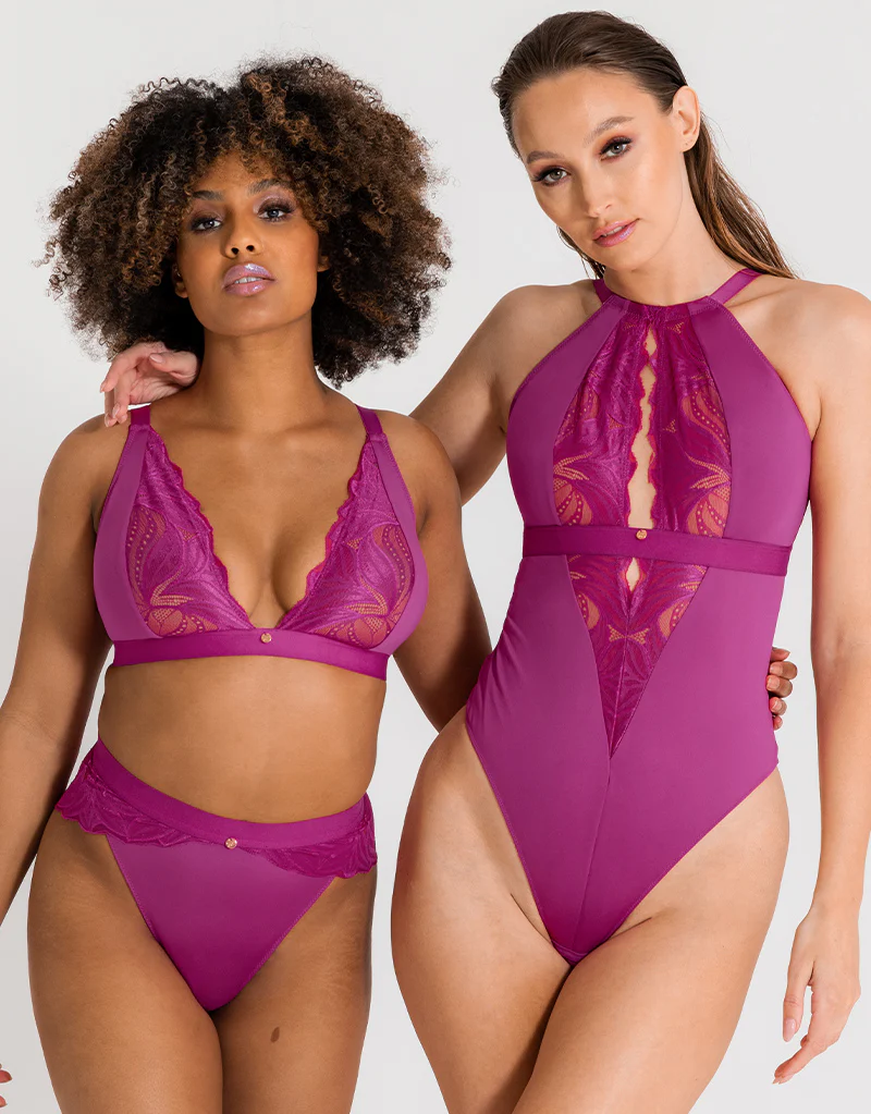 Scantilly Indulgence Non-Wired Bralette Orchid/Latte - Image 9