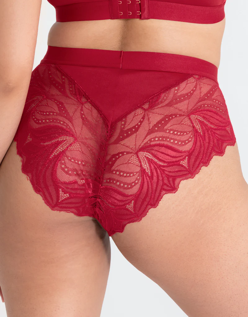 Scantilly Indulgence High Waist Brief Red - Image 2