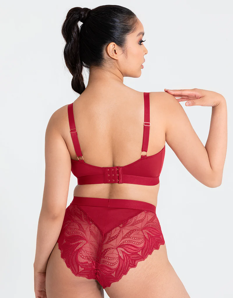 Scantilly Indulgence High Waist Brief Red - Image 4