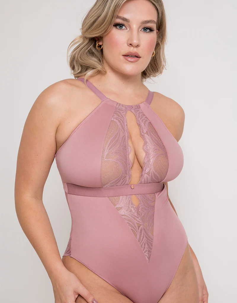Scantilly Indulgence Multiway Stretch Lace Body Dusty Rose - Image 2