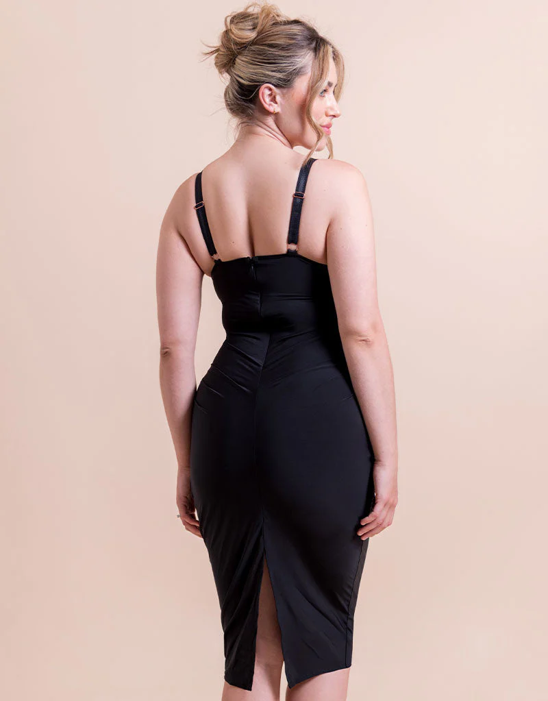 Scantilly Mirage Wired Plunge Slip Dress Black - Image 6