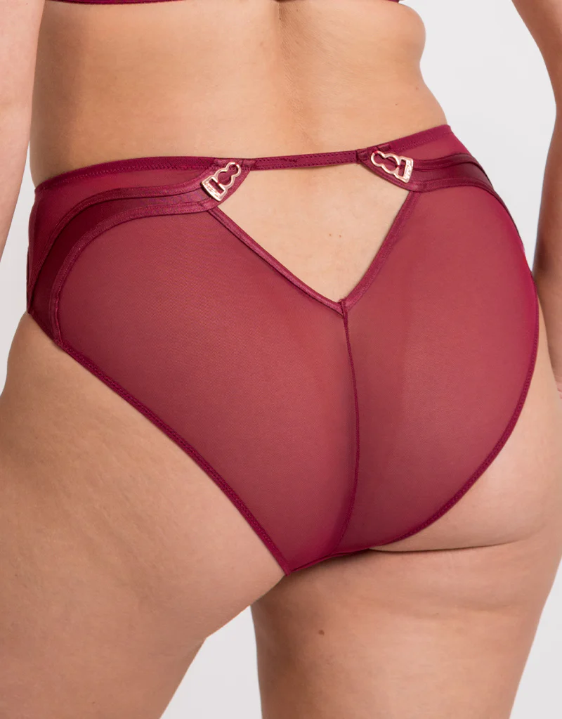 Scantilly Suspense High Waist Brief Sangria - Image 2