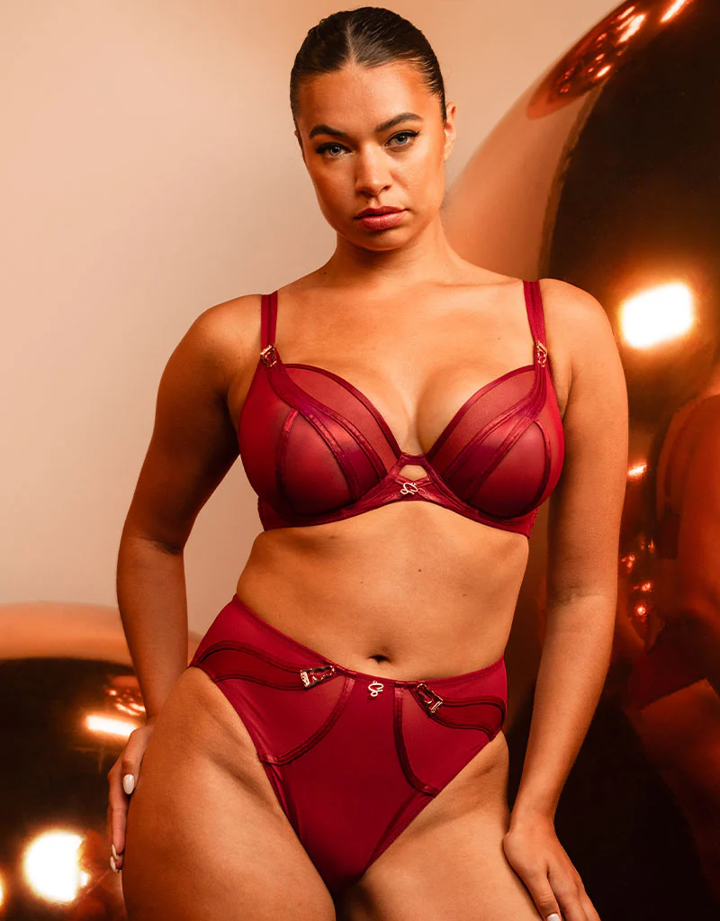 Scantilly Suspense Plunge Bra Sangria - Image 2