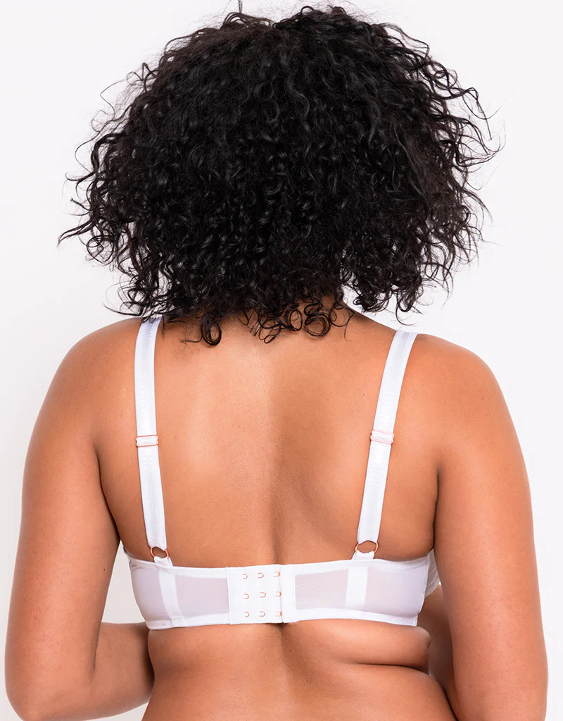 Scantilly Unveiled Deep Plunge Bra White - Image 5