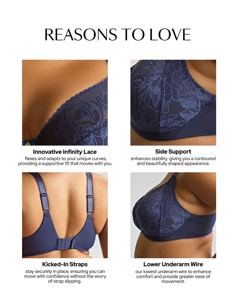 Sculptresse By Panache Dream Full Cup Bra Navy Blue - Image 3