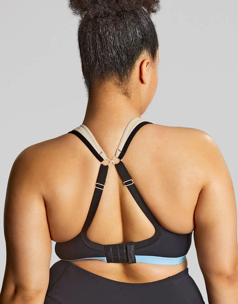 Sculptresse by Panache Upbeat Non-Padded Sports Bra Black/Chalk - Image 4