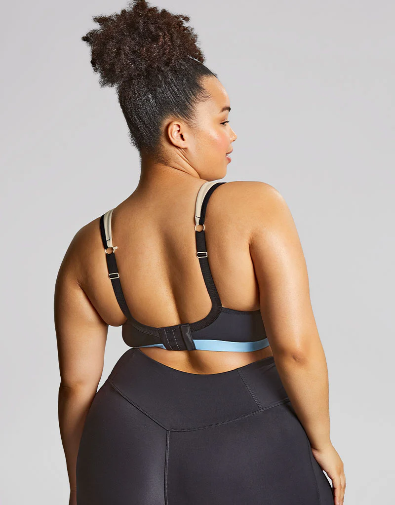 Sculptresse by Panache Upbeat Non-Padded Sports Bra Black/Chalk - Image 5