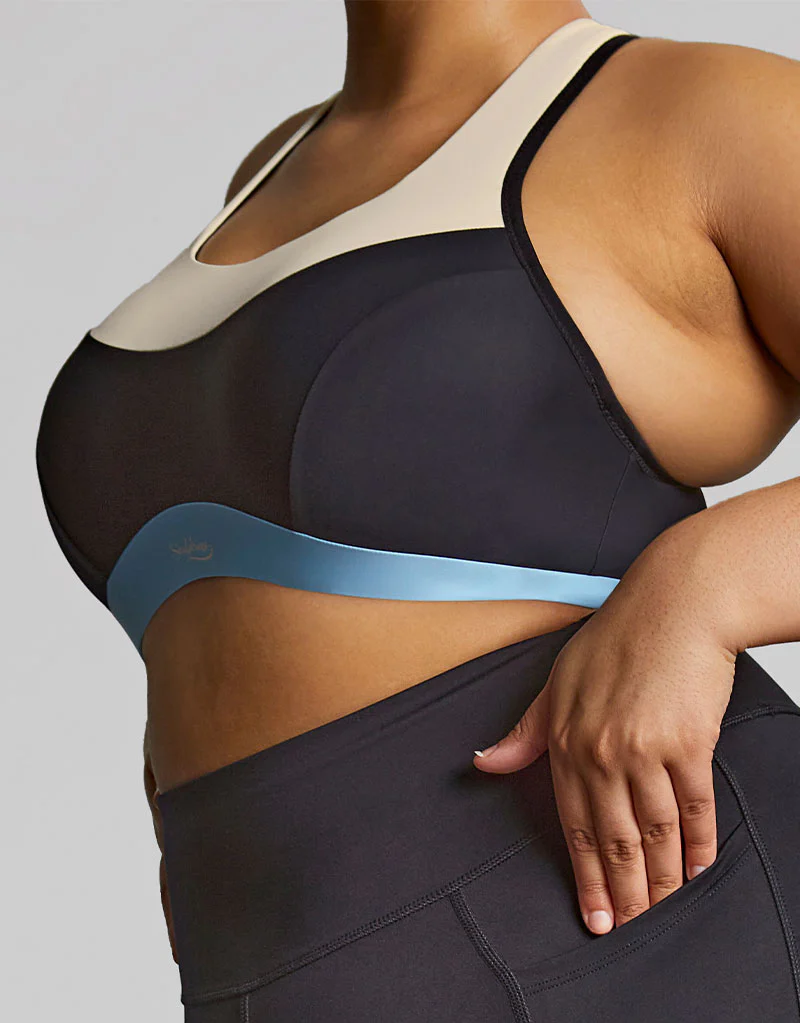 Sculptresse by Panache Upbeat Non-Padded Sports Bra Black/Chalk - Image 6