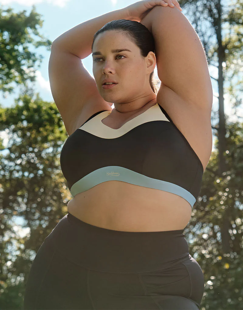 Sculptresse by Panache Upbeat Non-Padded Sports Bra Black/Chalk - Image 7