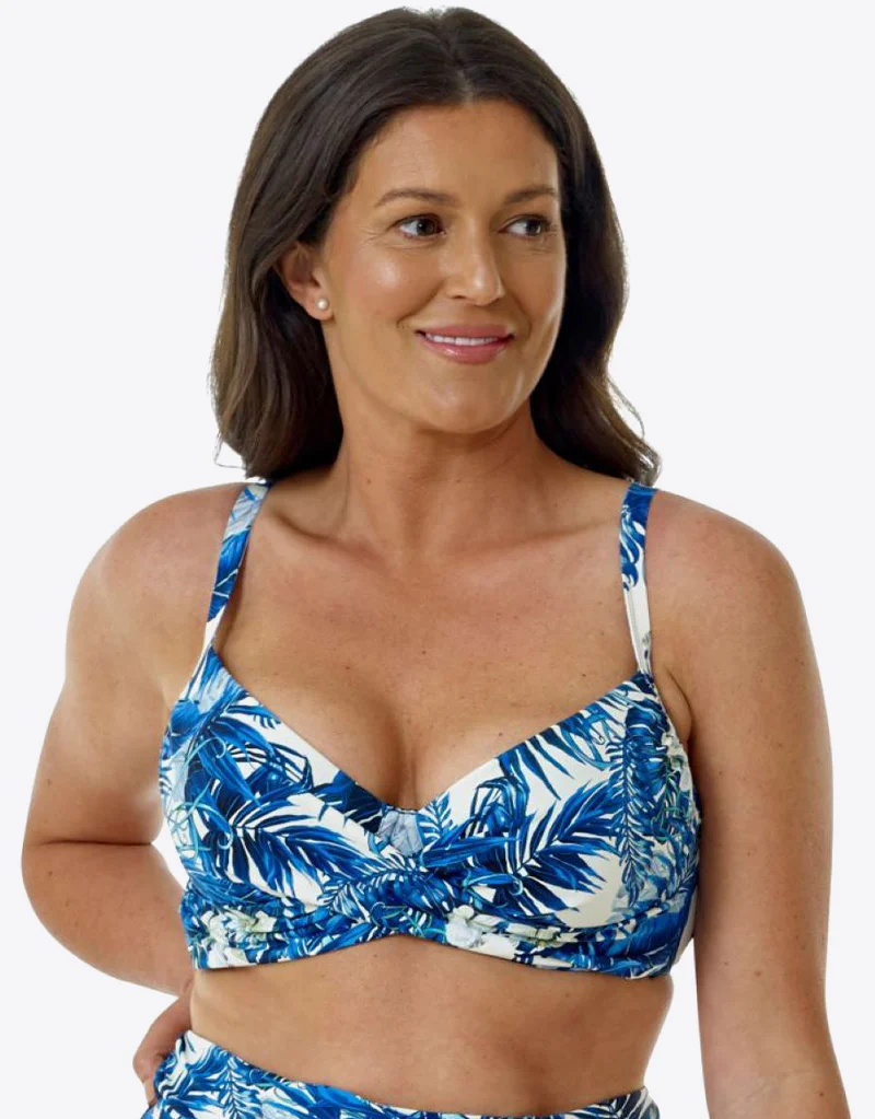 Seaspray Capri Balcony Bikini Top Blue - Image 3