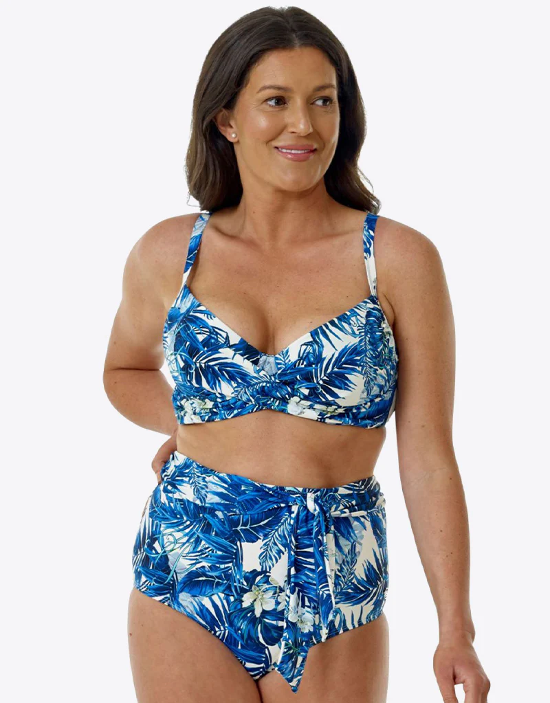 Seaspray Capri High Waist Bikini Brief Blue - Image 3
