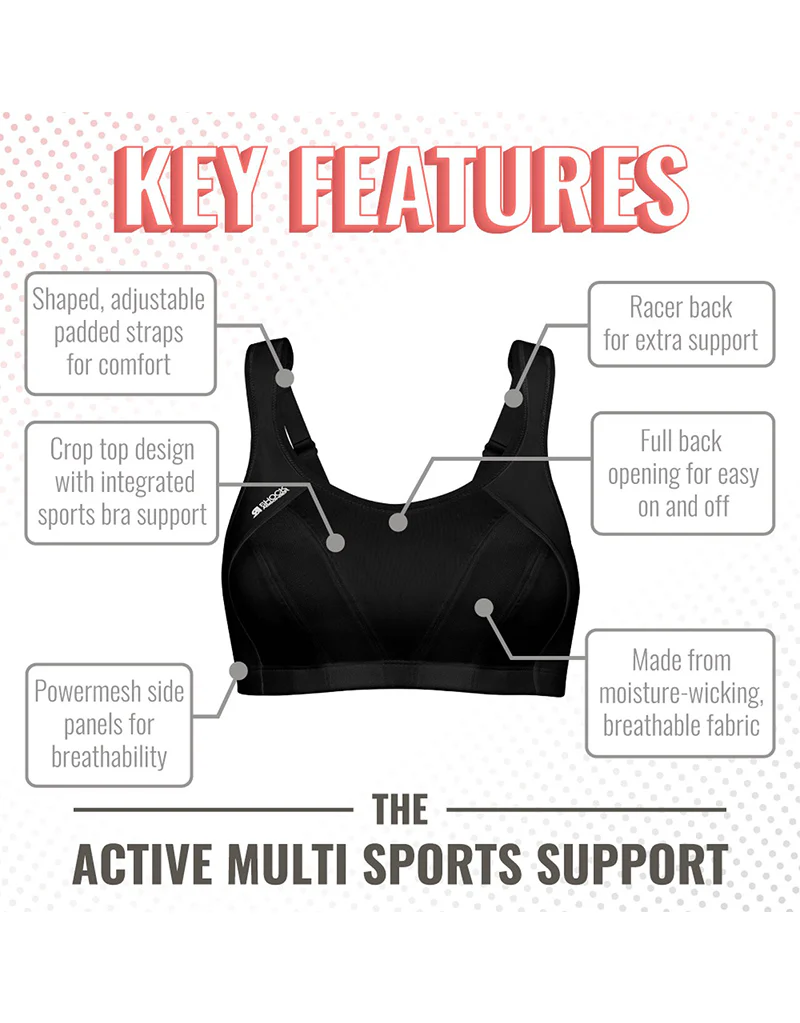 Shock Absorber Active Multi Sports Support Bra Dark Grey - Image 3
