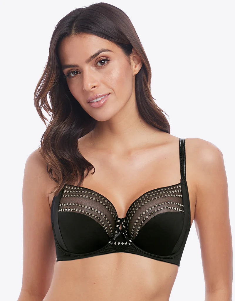 Wacoal Respect Fuller Figure Bra Black/Champagne - Image 3